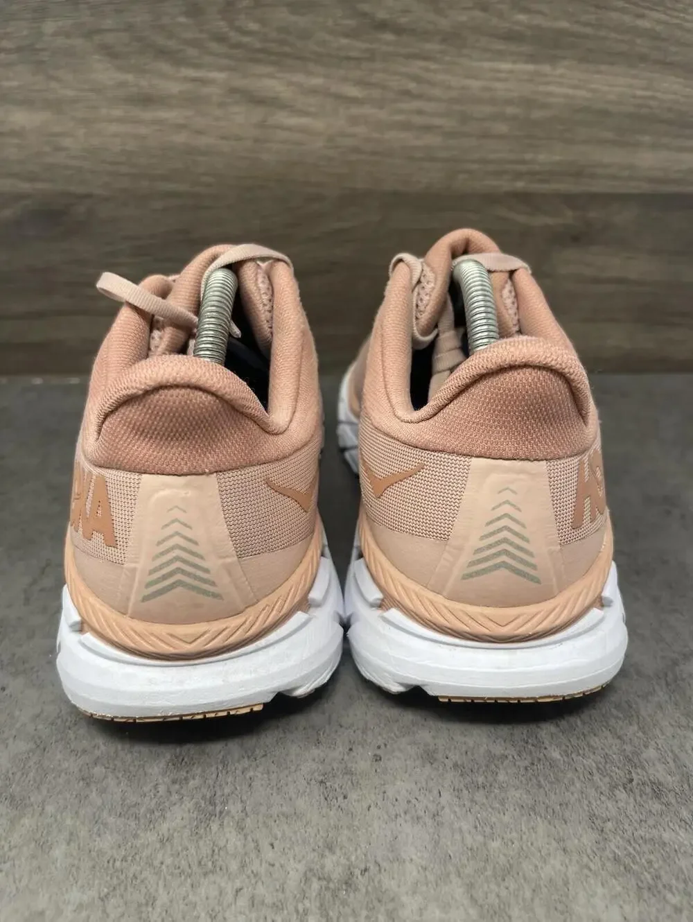 HOKA Clifton 7 Sneakers Womens Size 10 Misty Rose Pink Running Athletic Trainer - Picture 5 of 11